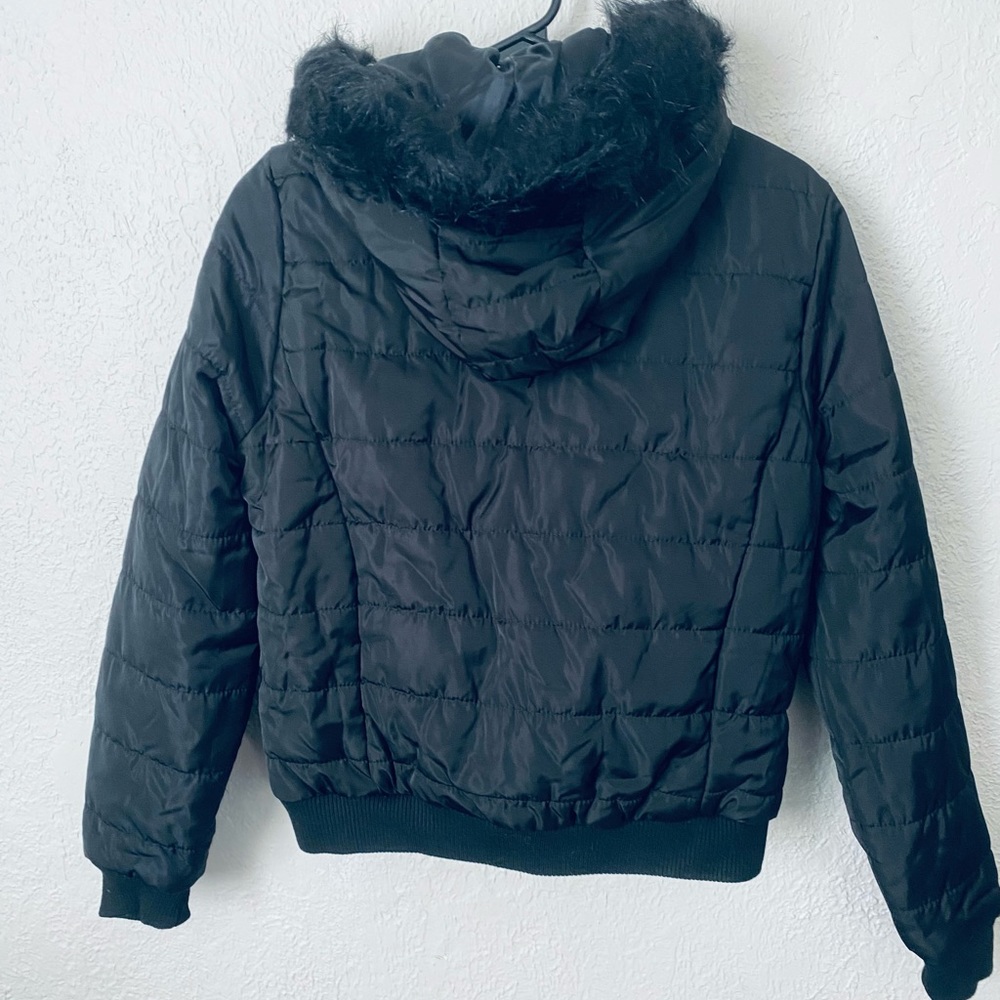 JouJou women’s faux fur lined hooded down jacket - Picture 16 of 16